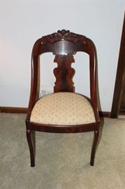 Late Empire chair, rosewood, circa 1840-1860