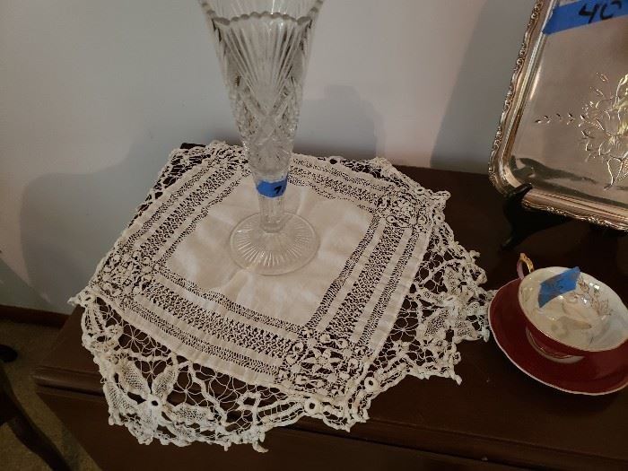 Ornate, hand-made lace