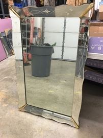 1940-1950 Mirror stands approx. 4.5ft tall