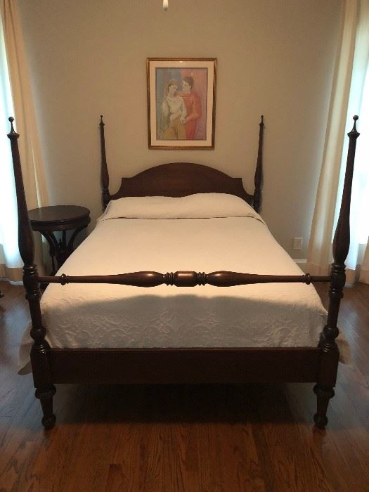 Antique poster bed; Full size; Early 1900's
