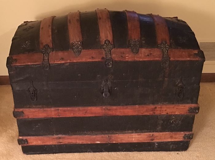 Antique Trunk by M.M. Secor (Wisconsin)