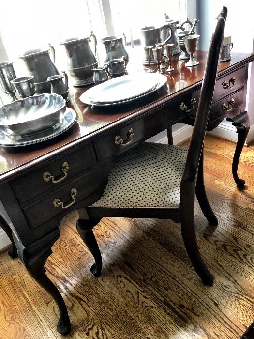 We have Such A Wonderful Sale For You This Weekend!...Let's Start With Some Quality Furniture!...Like This Beautiful Ethan Allen Writing Desk and Chair...