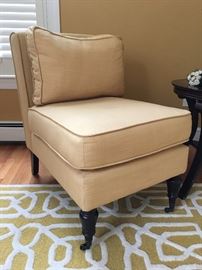 Armless Armchairs, Pair 