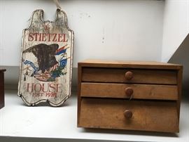 Wooden Box Collection, Eagle Tavern Sign 