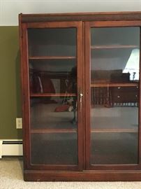 Antique Three Door Book Case 