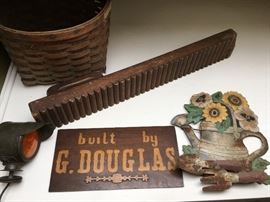 Hand Inlaid Sign, Bed Smoother 