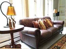 Three Seat Leather Sofa