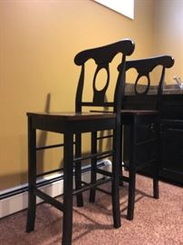 Rush Seat Bar Stools 