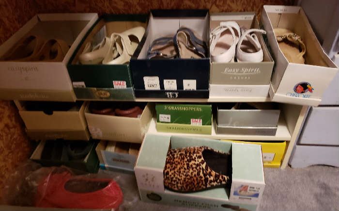 Lots of Ladies Shoes Many are New Never Worn sizes 6 1/2 
