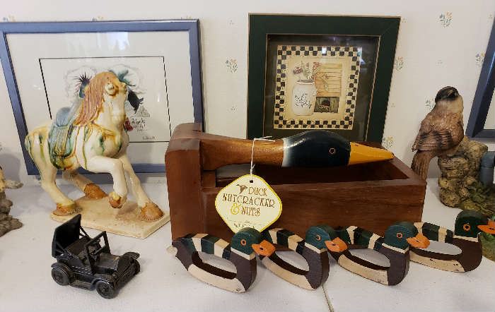 Duck Nutcracker and Napkin Rings and more
