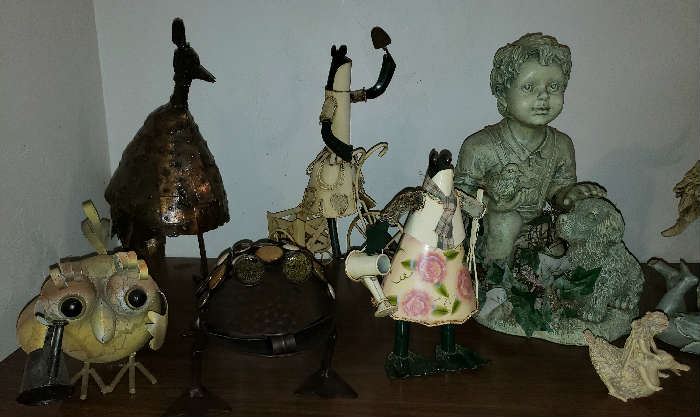 Lots of Yard Art & Statuary Items for use Inside or out