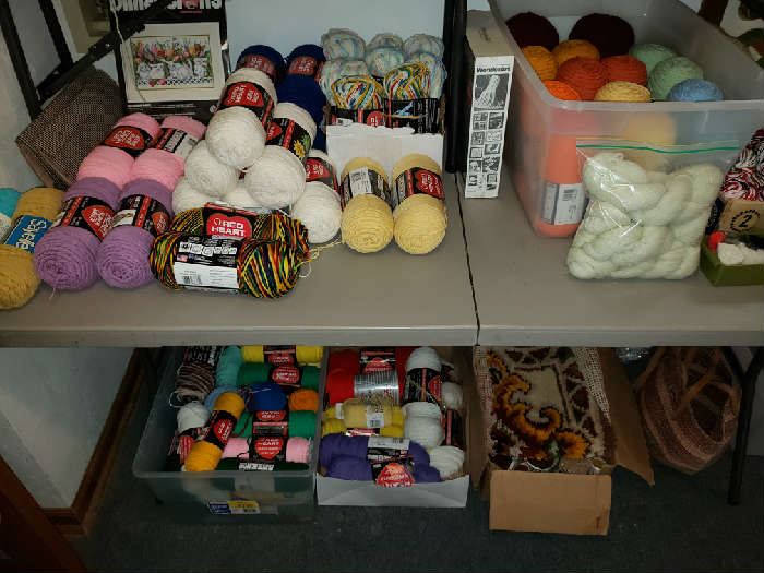 Lots and Lots of Yarn and knitting items