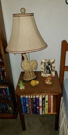 Night Stand & Rooster Lamp