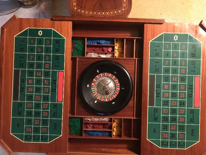 Fully functional Roulette wheel and table
