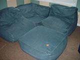 Denim Bean Bag Sectional...