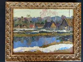 Original artist signed oil on canvas, by Russian artist Ralif Ahmetshion.