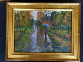 Original artist signed oil on canvas, by Russian artist Ralif Ahmetshion.