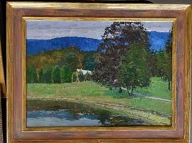 Large, original  oil on canvas landscape, by Russian artist Dmitriy Proshkin, currently living in Chattanooga, TN.