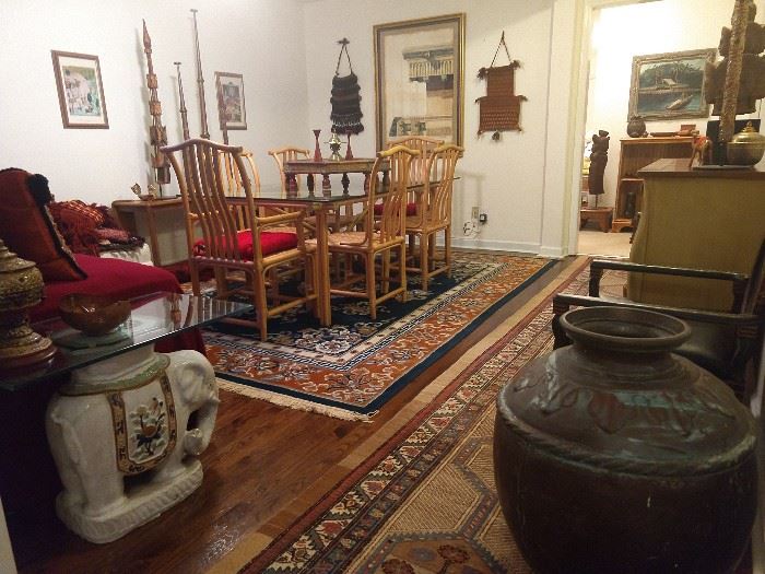 Heeeeeeeere it is! The Moroccan room of your dreams! The owner traveled extensively, so this is a very small collection of items she purchased and dragged home with her. She does have good taste...Rock the Casbah, honey!