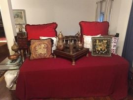 Come on up to the lab, see what's on the slab.              Baby, if this daybed could talk! Love the Vegas-style Bunny Ranch look, it's so natch-a-rul.