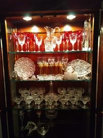 NICE stemware - Waterford, Baccarat, ABCG, German cut/etched wines & champagne coupes.