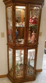 tall curio cabinet