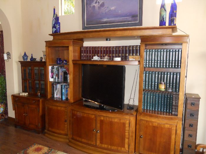 Large 55" TV, TV Cabinet, Encyclopedias