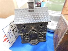 Antique Cast Iron house bank