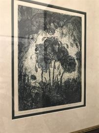 Signed Etching