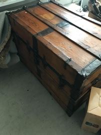 Antique Huge Steamer Trunk