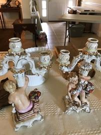 Capodimonte Candlesticks