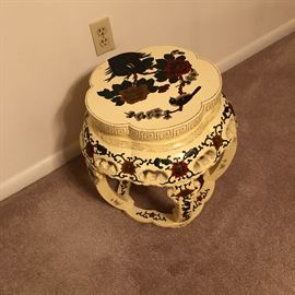 Chinese wooden garden seat