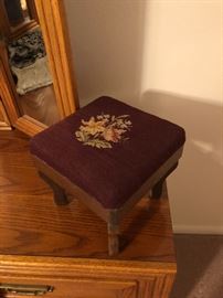Needlepoint stool