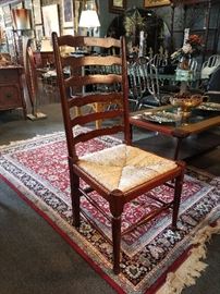 Rush Seat Ladderback Chair.