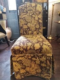 Pair of Fabric Covered Chairs.