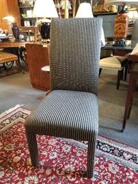 Striped Fabric Chair.