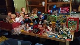 Vintage dolls /Disney items/ Coca-Cola/wood cars/toys
