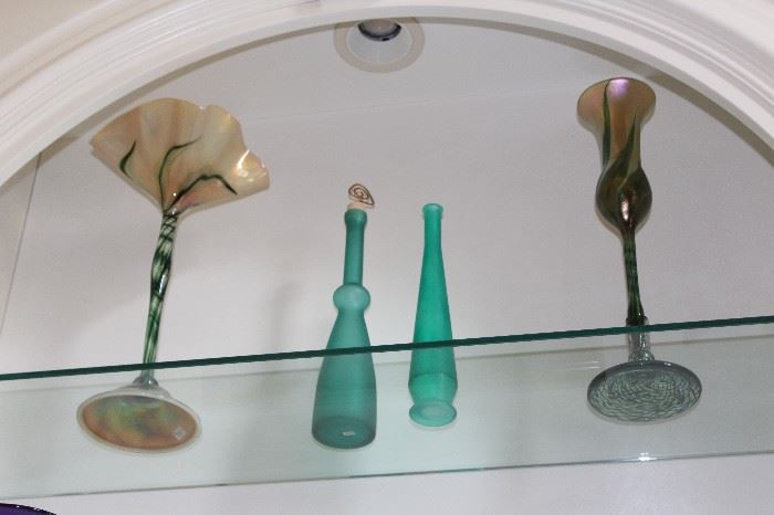More freeform art glass vases