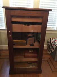 Fabulous Walnut Humidor full of top quality properly stored cigars - included with adult purchase of humidor.