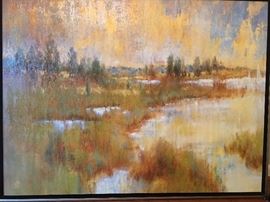 Fabulous Oversized Wall Art - "In the Field"   from the John Richard Collection (58" x 43")