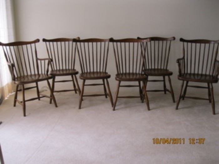 six barrel chairs