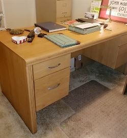 Office Desk with Filing Drawers
