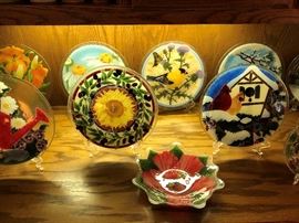 Peggy Karr Glass Plates