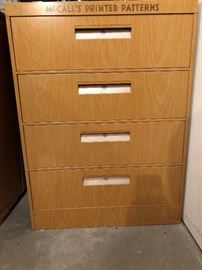 Vintage McCall's Sewing Pattern Cabinet