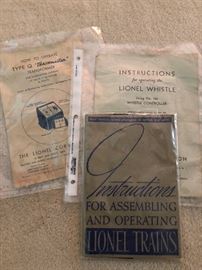 Lionel Trains Instruction Manuals