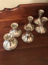 Sterling Candle Stick Holders
