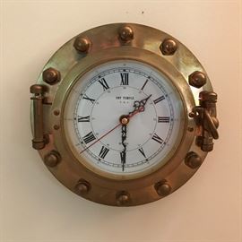 Brass Nautical Clock