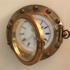 Brass Nautical Clock