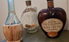 vintage collectible liquor bottles