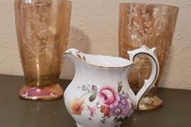 antique home decor carnival glass